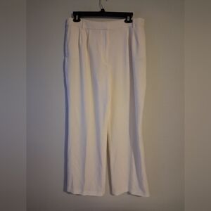 DKNY Off White Wide Leg Pants Size 16